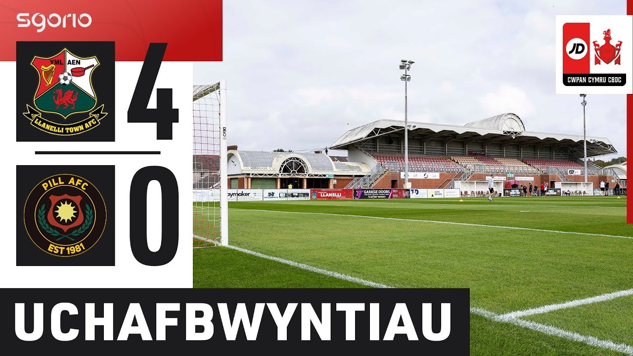Uchafbwyntiau | Highlights: Llanelli 4-0 Pillgwenlli | Cwpan Cymru JD