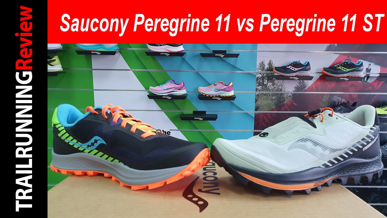 Comparativa Saucony Peregrine 11 vs Saucony Peregrine 11 ST YouTube