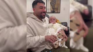 The furrha family | Opening gifts from Grandpa and Grandma for Baby Taj 😍