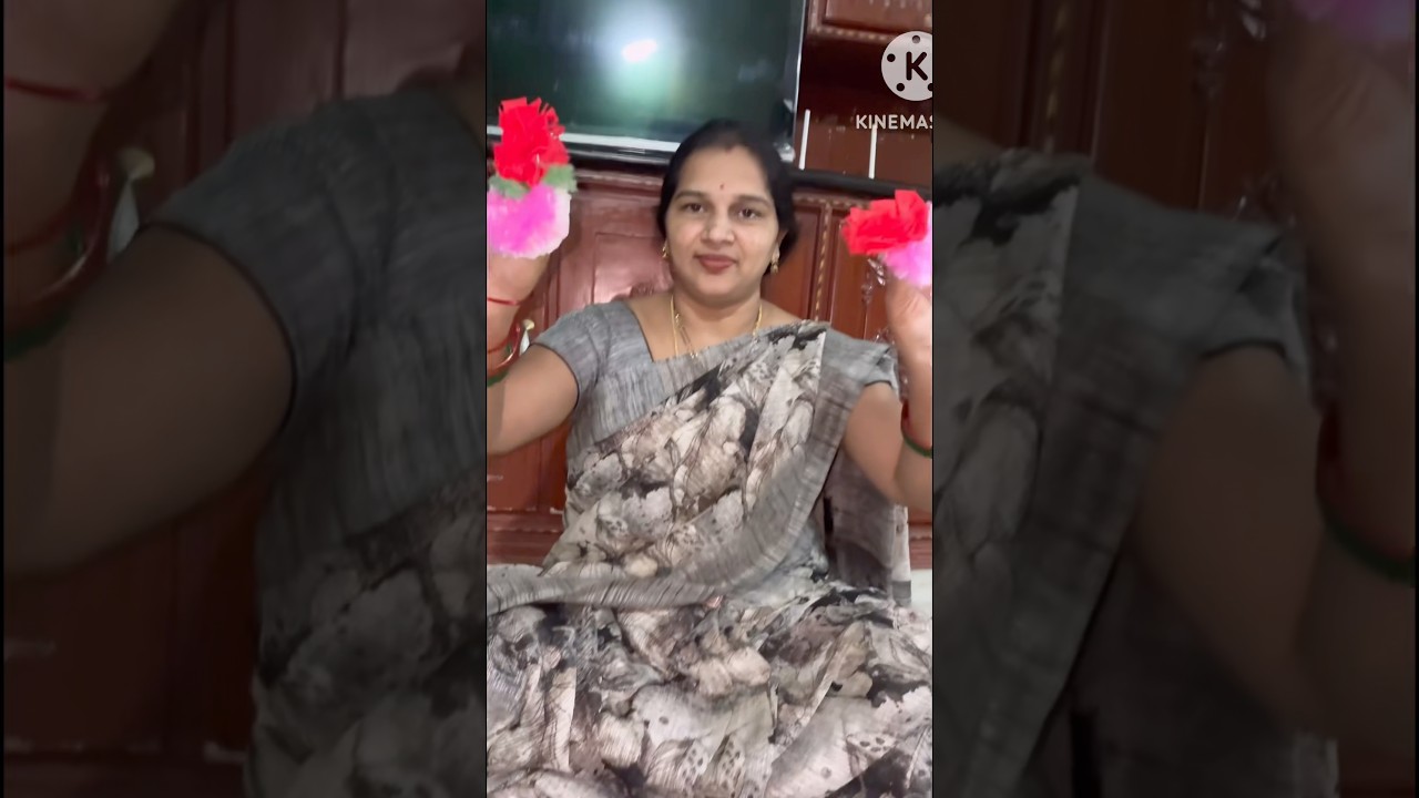 “Flower Making with Plastic Bags “ 