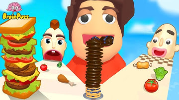 Sandwich Runner | Pancake Run | Sandwich Runner Stack - All Levels Gameplay. BEST FUNNY MOBILE GAMES