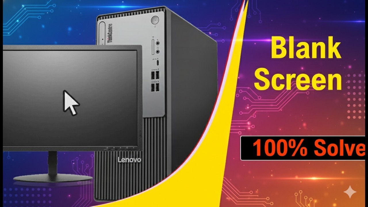 Lenovo ThinkCentre Login ke baad Black Screen Fix | Mouse Pointer Only Solution | 100% Working
