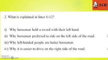 Left Or Right Questions  1-4 answered