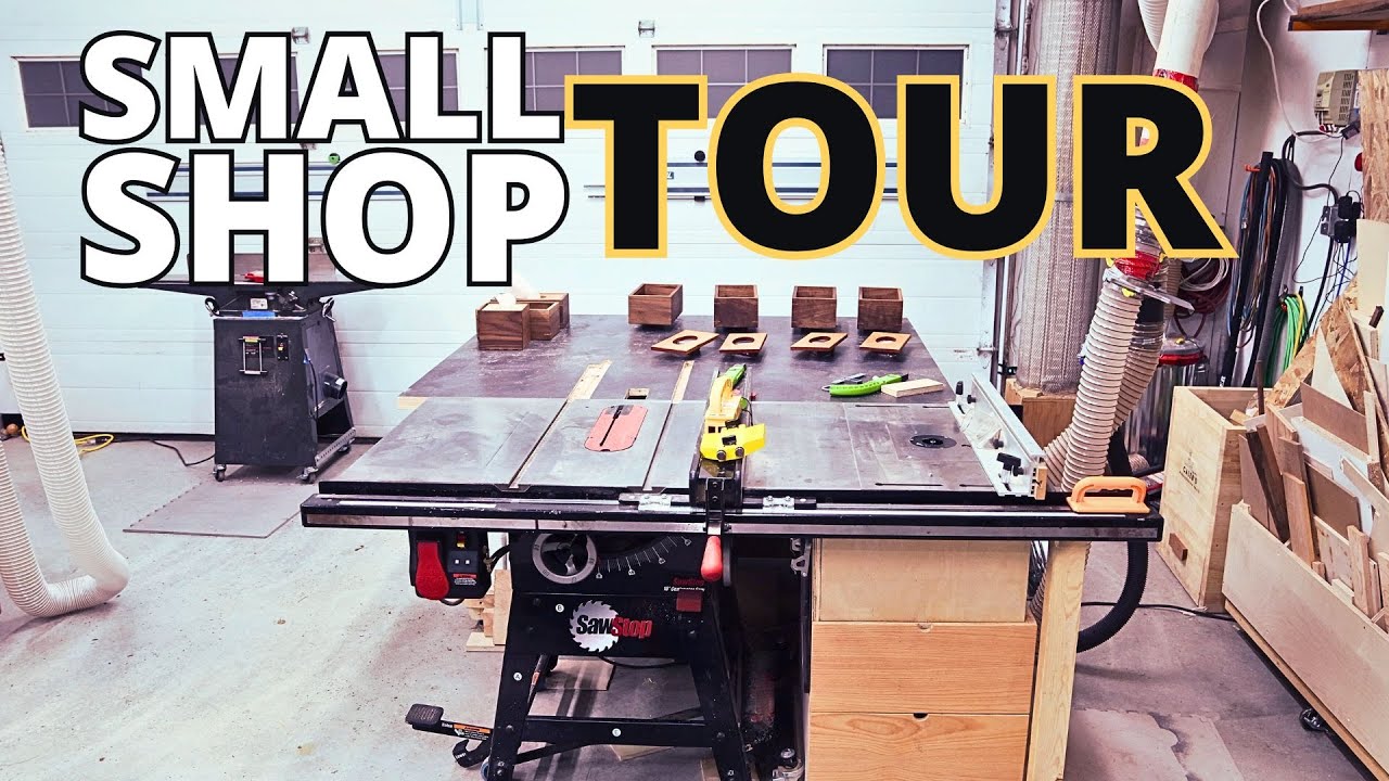 Small garage shop tour and organization. - YouTube
