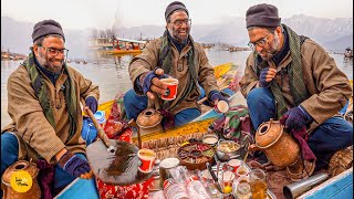 Hindustan Pakistan KI Mohabbat Wala Kahwa In Dal Lake, Kashmir Rs. 50/- Only l Kashmir Food Tour