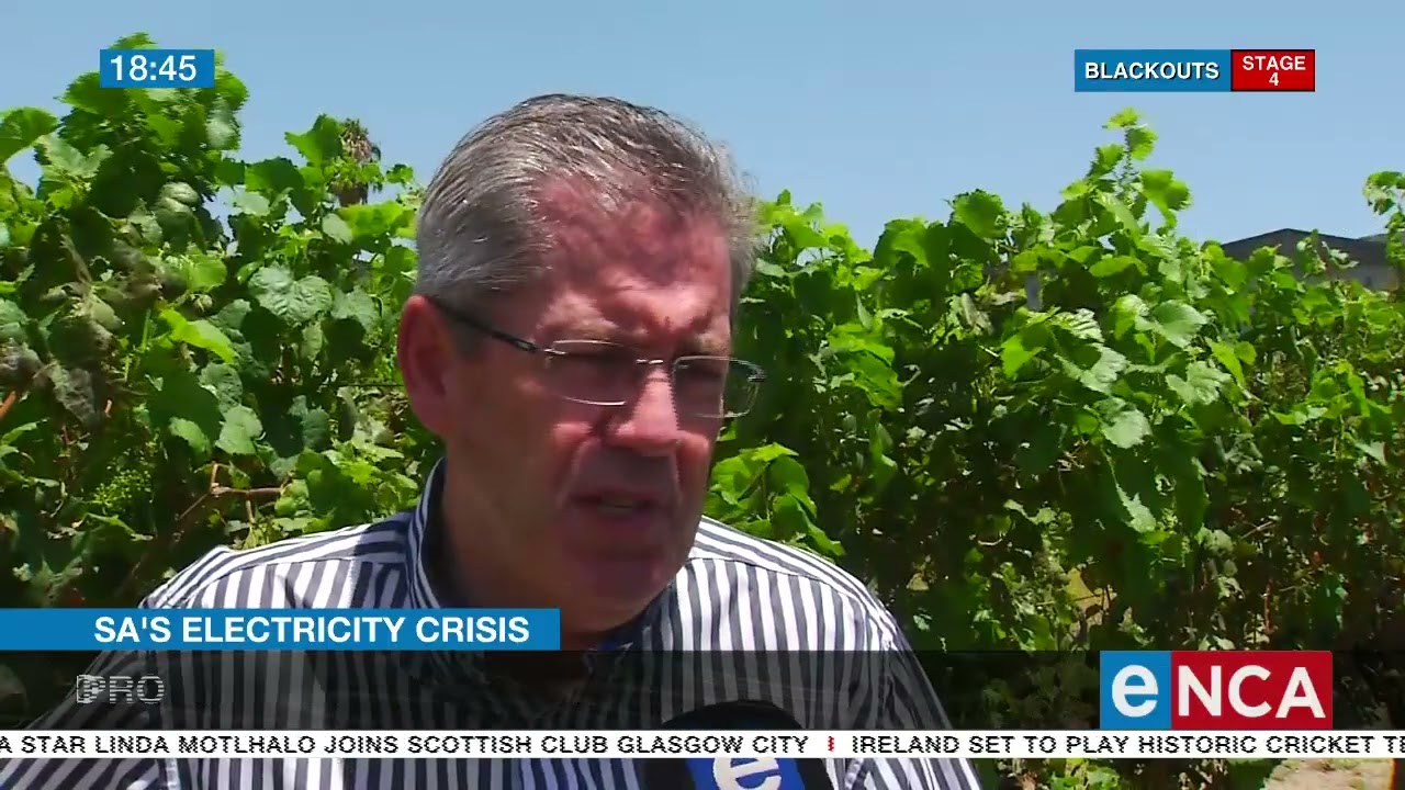 SA's electricity crisis Power cuts sour win production YouTube