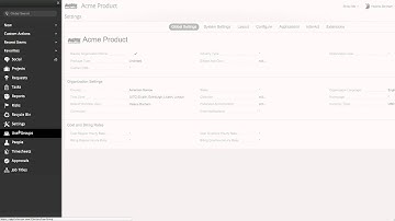 Clarizen System Settings tutorial