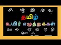    uyir ezhuthukal in tamil  learn tamil alphabets