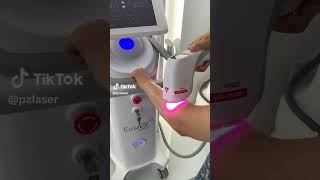 Look the light output frequencies of diode laser hair removal device, amazing