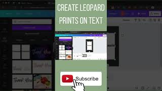 Create Leopard Prints on Text in Canva screenshot 1