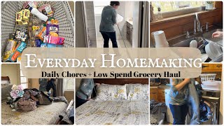 Trying to play catch up || Homemaker Day In The Life || Low Spend Weekly Grocery Haul