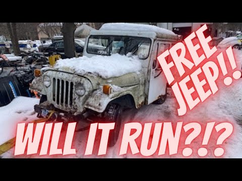 Free 1975 DJ5 Mail Jeep!! Off the road for over 20 years! Will it run?!? Right hand drive things!