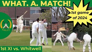 WHAT. A. MATCH! | Cricket highlights w/ commentary | NWLCC 1sts v Whitwell 1sts | S4 ep1 screenshot 2