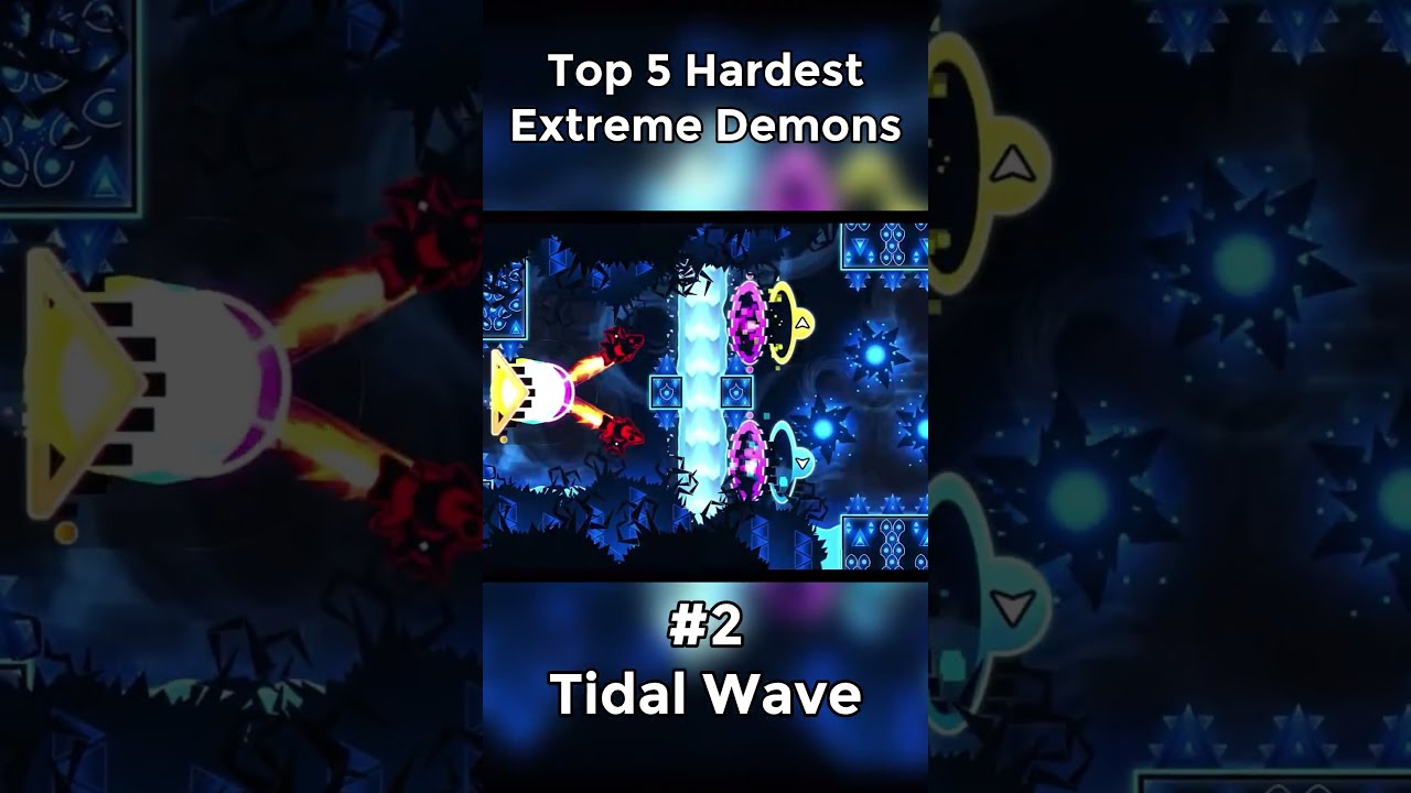 Top 5 Hardest Extreme Demons Geometry Dash Geometrydash Shorts Gdshorts