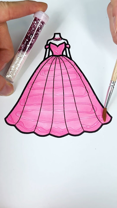 Pink Princess Bride 💕✨💎 #glitter #glitterdress #colorfulcreativekids #princess #pink #color