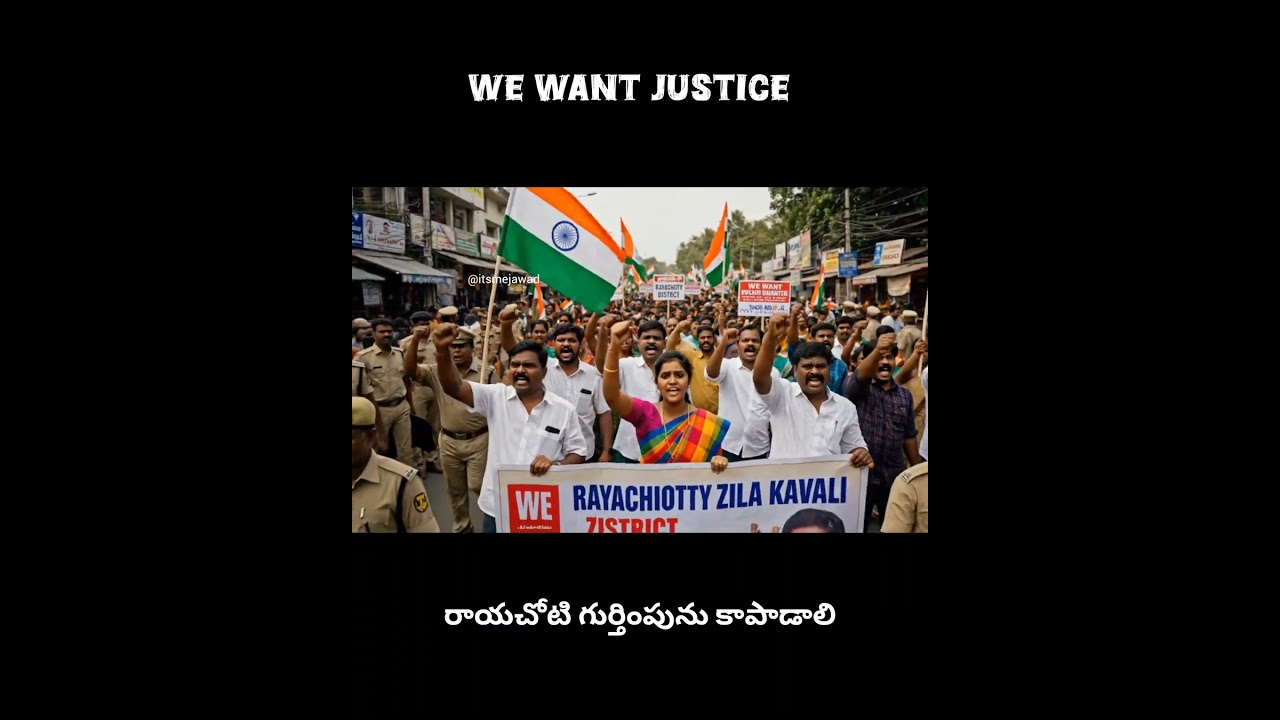 we want Rayachoty district | 