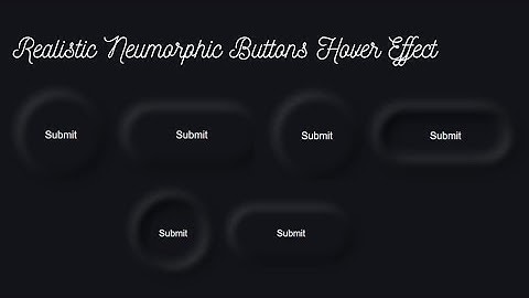 Creating Neumorphic Buttons Hover Effect | Neumorphism UI Design Tutorial CSS