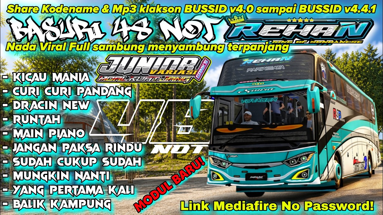 KICAU MANIA VERSI REHAN🤘 BASURI 48 NOT BUS REHAN RJP TRANS MODUL JUNIOR ...