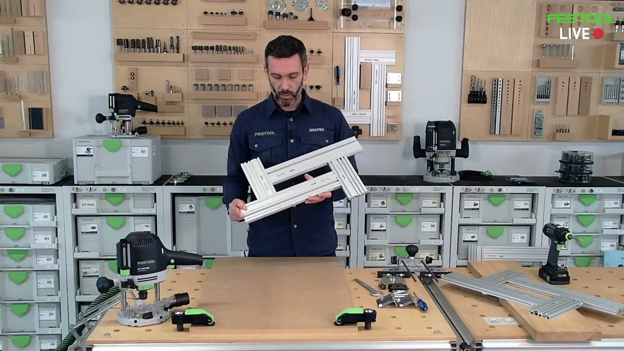 Festool LIVE🔴 [FR]  Notre défonceuse OF1400 associée au gabarit