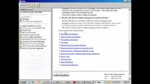 Help Me Feature MPLAB X IDE