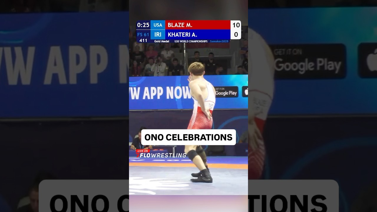 Marcus Blaze secures his 2nd age level World title after getting a tech fall in the U20 World finals