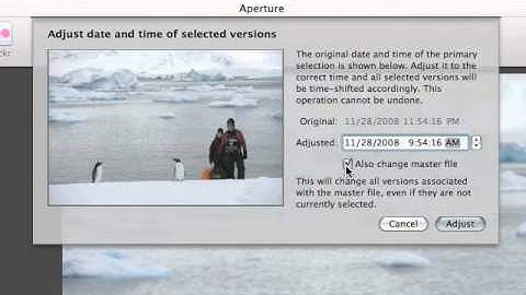 Adjusting Date and Time