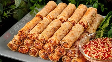 Cách này rất hay giúp Chả Giò giòn xốp, giòn lâu, giữ được đến 6 tháng | Secret of Spring Rolls