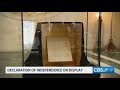 Declaration of Independence on display in Texas