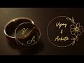 Golden rings theme engagement e  invitation  lovely wedding mall