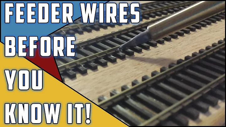 Model Railroad - How To - Installing feeder wires