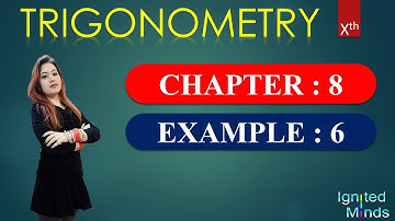 Example 6 | Chapter 8 | Trigonometry | Class 10 | With Notes