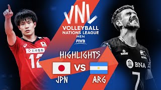 JPN vs. ARG - Highlights Week 3 | Men's VNL 2021