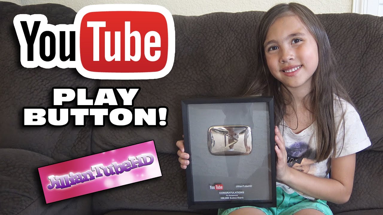 Jilliantubehd Silver Play Button Youtube 100 000 Subscribers Award Youtube