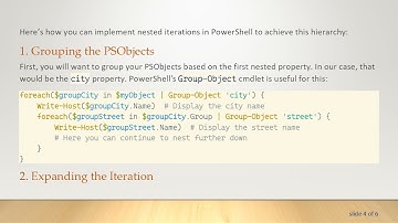 How to Perform Nested Iteration Over PSObjects in PowerShell