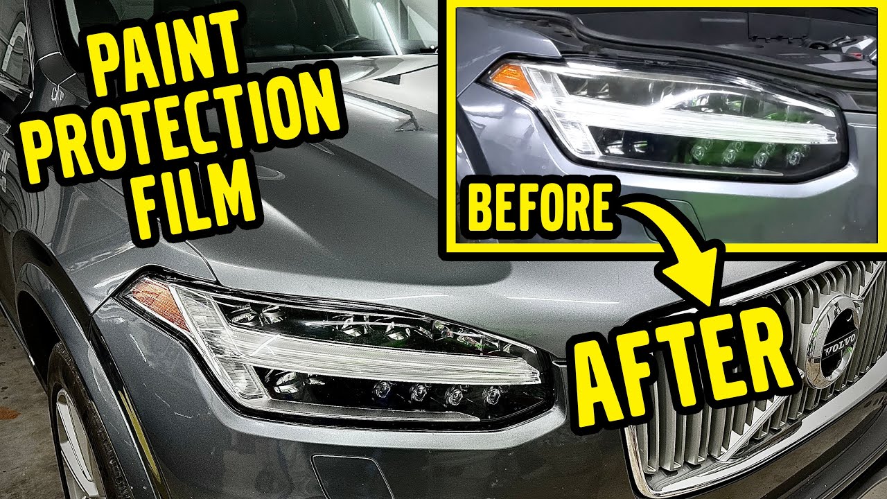 SPA Volvo XC90, Headlight Restoration with Paint Protection Film