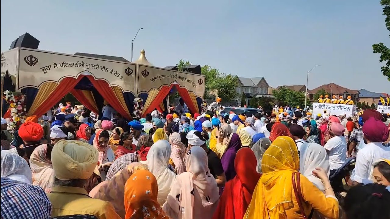 Nagar Kirtan Live Today Brampton Mississauga Canada. Torbram Sandalwood