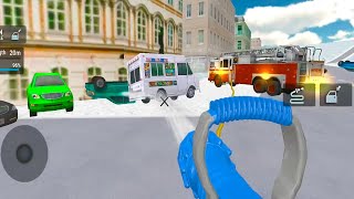 To keep congestion away from the fire engine "Simulator games | Android Gameplay screenshot 4