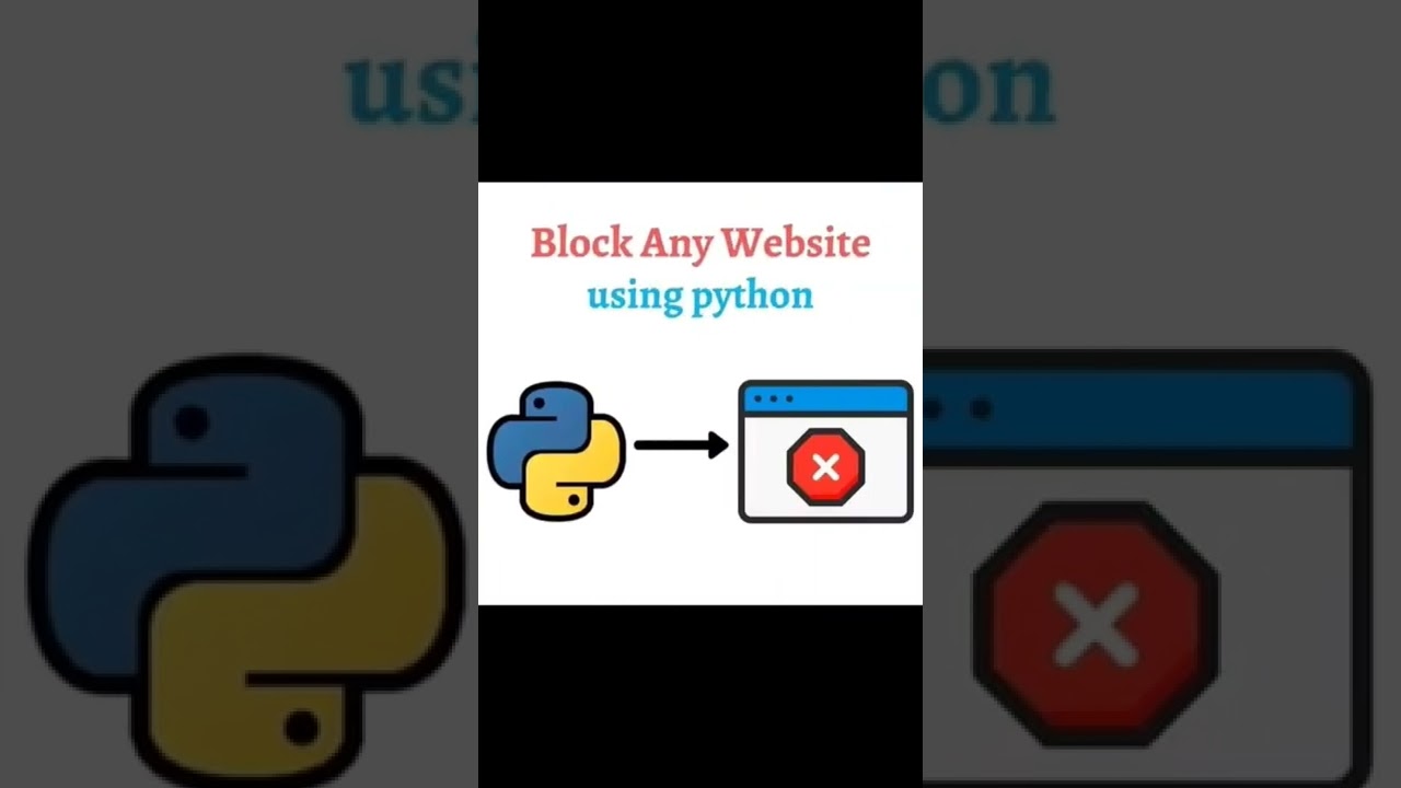 Block any website using python code
