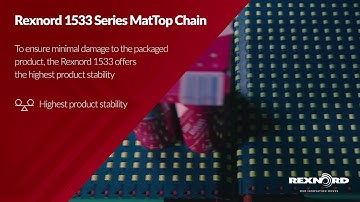Rexnord 1533 Series MatTop Chain for Highest Bottle Stability