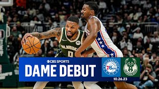 Damian Lillard HITS DAGGER To Seal Win For Bucks Over 76ers I CBS Sports