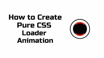 How to Create Pure CSS Loader Animation #javascript #frontend #animation #loader #loading #css3