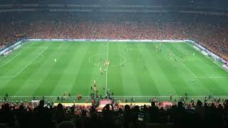 Galatasaray - Başakşehir maçı bitiş anı ve şampiyonluk kutlaması