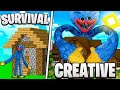 CASA HUGGY PLAYTIME CREATIVA vs SURVIVAL - Minecraft ITA GARA DI COSTRUZIONE