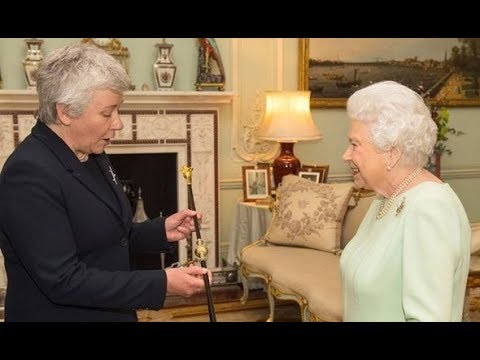 Queen Elizabeth meets first female Black Rod in Buckingham Palace in historic ceremony