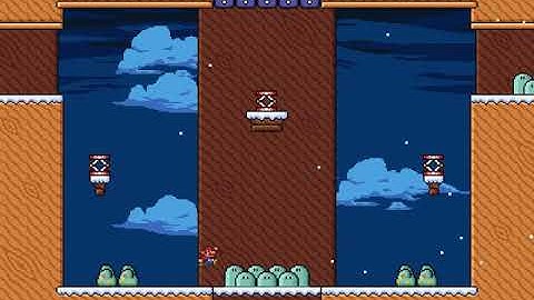 SMBX Custom Level ~ "Mushroom Peaks" by MrDoubleA (Raw Footage)