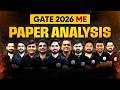 GATE ME Paper Analysis 2026 | GATE Mechanical Engineering Difficulty Level & Paper Solution