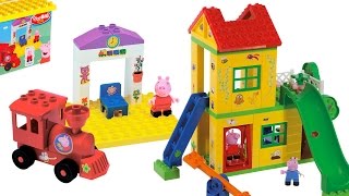 Мультик Свинка Пеппа из игрушек - Конструктор: Детская Площадка. Видео для детей