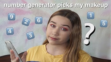 Random Numbers Pick My Makeup Challenge