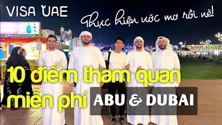 Có cách đi UAE tiết kiệm nè| 10 nơi tham quan FREE| ABUDHABI DUBAI