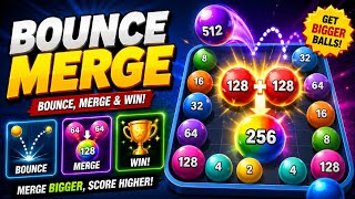 🎮 Bounce Merge Gameplay | Highest Score Challenge! 🏆 Addictive Puzzle Game screenshot 3
